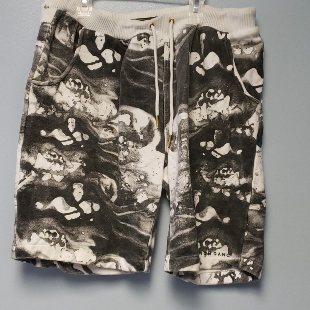 Rich Gang White and Black Short size Large
